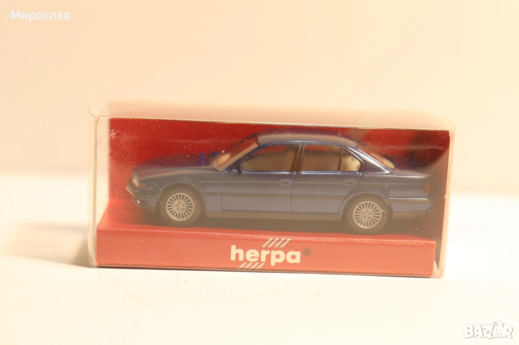 HERPA H0 1/87 BMW 7 МОДЕЛ КОЛИЧКА ИГРАЧКА, снимка 1