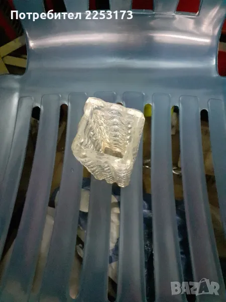 Соц.стъклена ваза, снимка 1