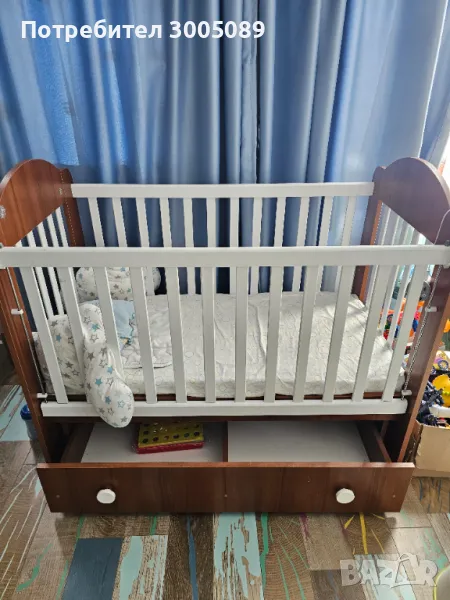 Дървена детска кошара, снимка 1