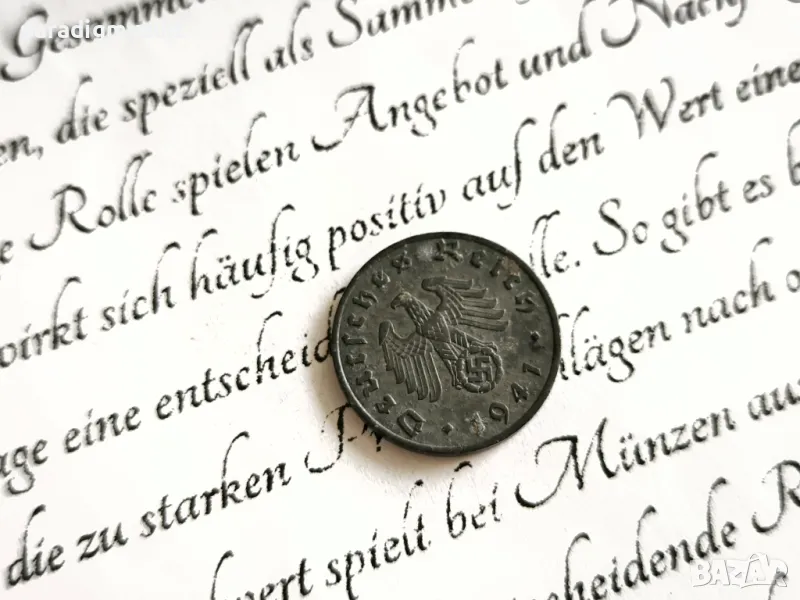 Трети райх - Германия - 1 пфениг | 1941г.; серия J, снимка 1