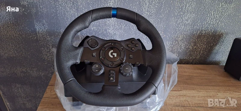 Волан Logitech G923 + педали + shifter - КАТО НОВ, с оставаща гаранция, снимка 1