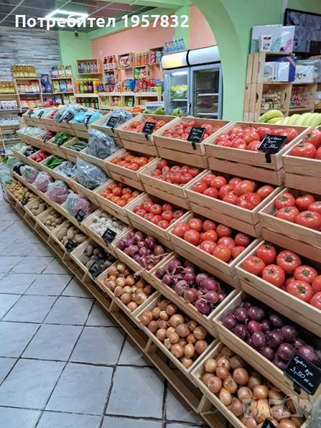 Дървени стелажи за плод и зеленчук, снимка 1