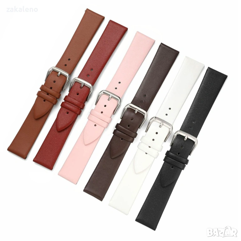 GL04 Кожена каишка за Apple Huawei Galaxy Watch Xiaomi Garmin Amazfit, снимка 1