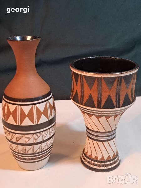 немски керамични вази Udo Mertzdorf 28/6, снимка 1