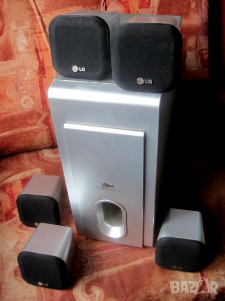 Субуфер и колонки 370W (120 + 5х50), LG LHS-T6340W, 5.1 комплект колони, домашно кино, буфер, снимка 1