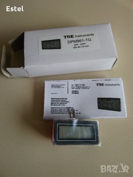 Панелни измерватели TDE Instruments 48x24 mm, снимка 1