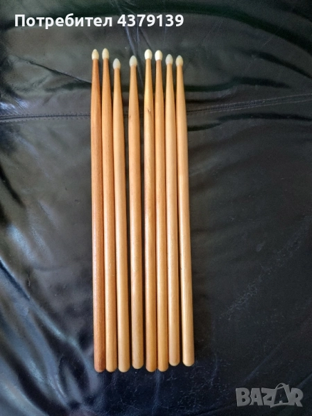 Палки за барабани дървени Чехословакия, снимка 1