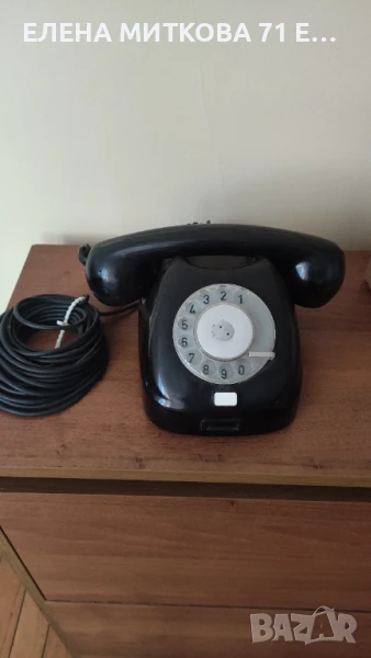 Ретро телефонен апарат от бакелит чешки марка "Тесла", снимка 1
