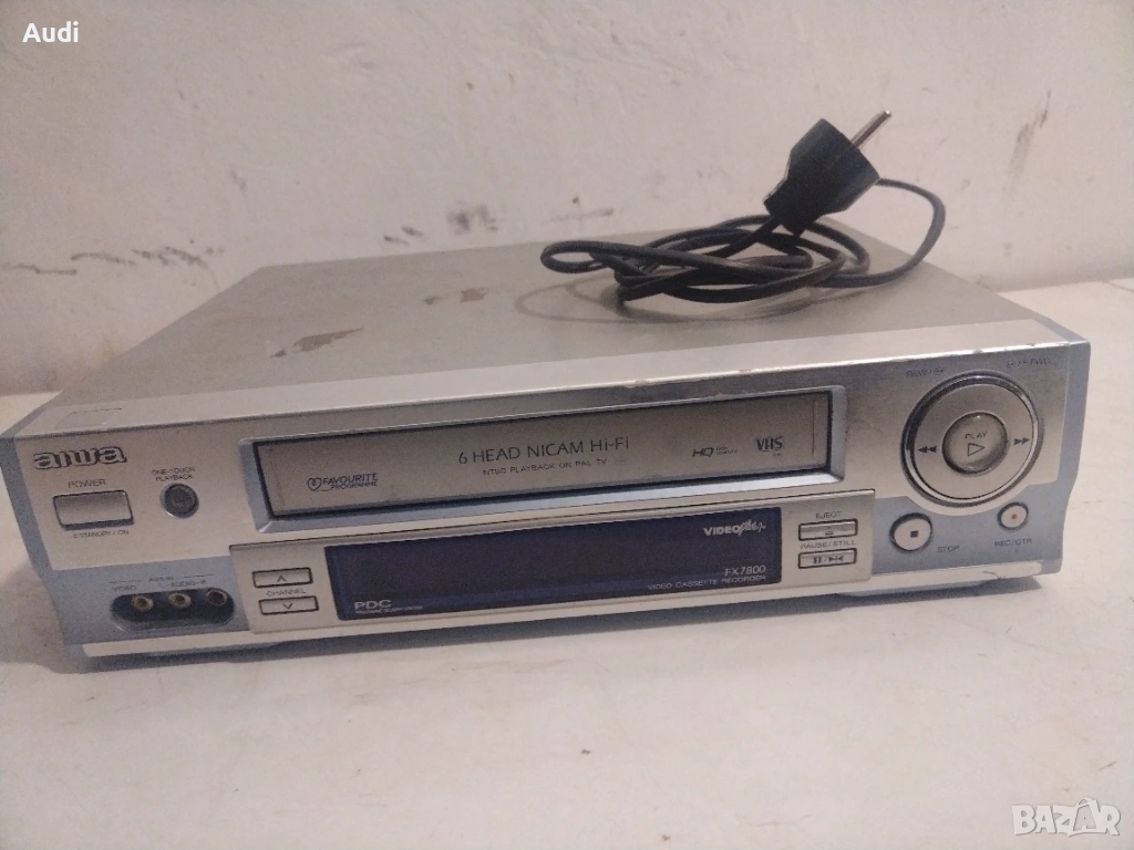 Видео плеър Aiwa HV-FX7800  6-главов VHS РАБОТЕЩ!!! , снимка 1