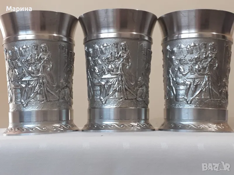 Чаши за вино от калай, 230 мл, Antik*Vintage#28, снимка 1