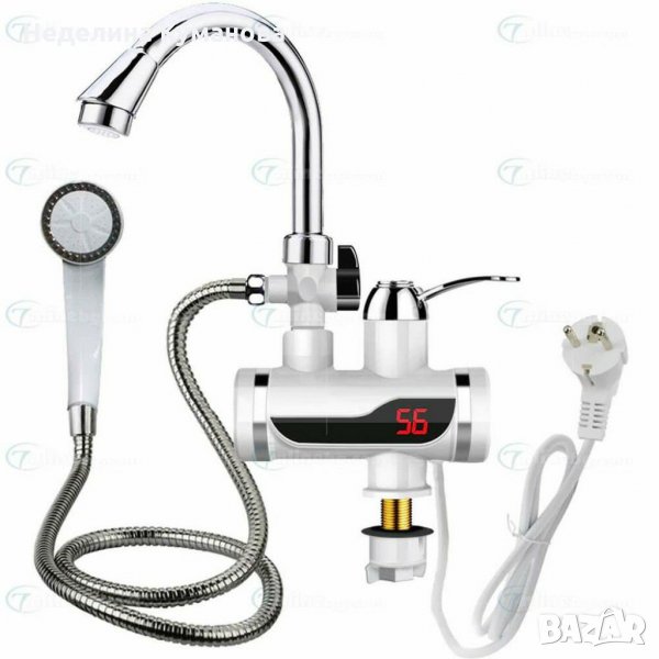 Нагревател за чешма с вертикален или хоризонтален монтаж - С Душ, снимка 1