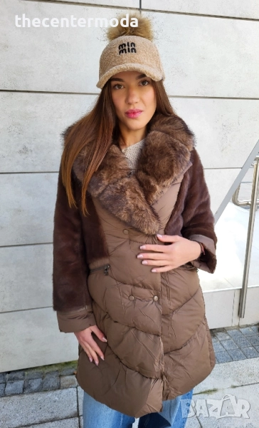 Дамско яке в кафяво , снимка 1