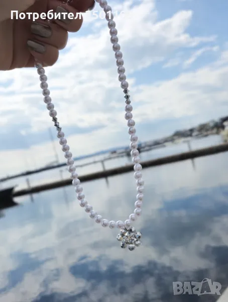 Перлено колие с маргаритка, снимка 1