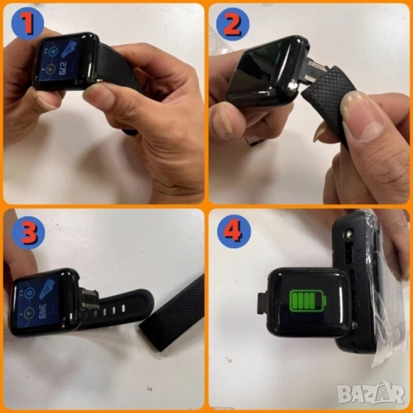 Водоустойчив смарт часовник 116 Plus, снимка 1