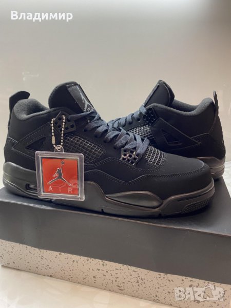 Jordan 4 Retro Black Cat Мъжки/Дамски Кецове 36-47EUR, снимка 1