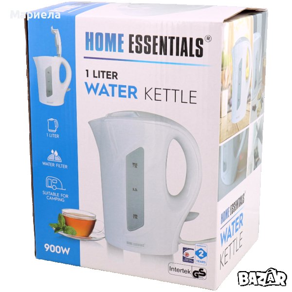 Кана за гореща вода 1литър , Малък електрически чайник , Кана за каравана, снимка 1