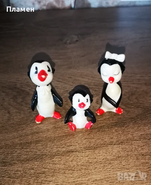 Ретро фигурки семейство пингвини, снимка 1