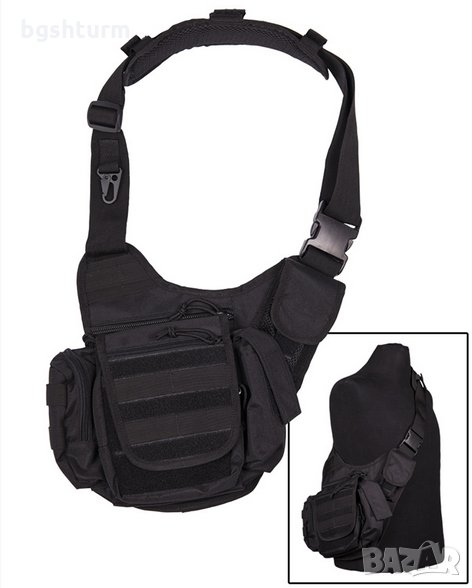 Чанта тактическа многофункционална BLACK SLING MIL-TEC, снимка 1