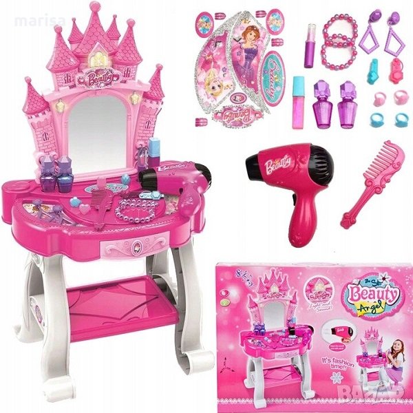 Тоалетка със сешоар, накити и аксесоари, музикална 75288, снимка 1