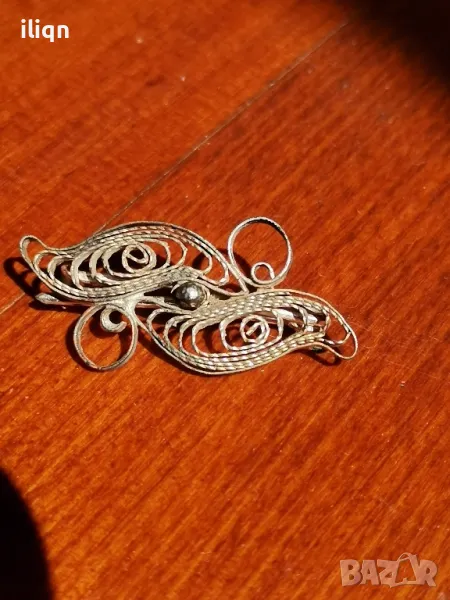 Сребърна брошка. Разгледайте и останалите ми обяви. , снимка 1