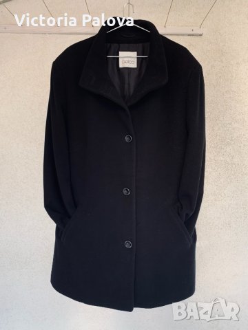 Красиво черно палто GELCO,гладка вълна,кашмир, снимка 9 - Палта, манта - 34990924