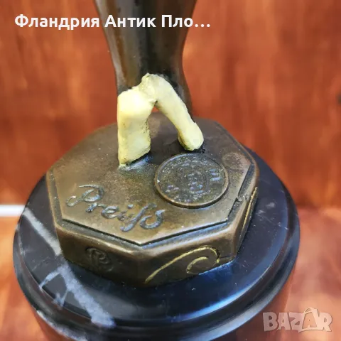 Бронзова скулптура на балерина по модел на Preiss, снимка 6 - Статуетки - 49648702