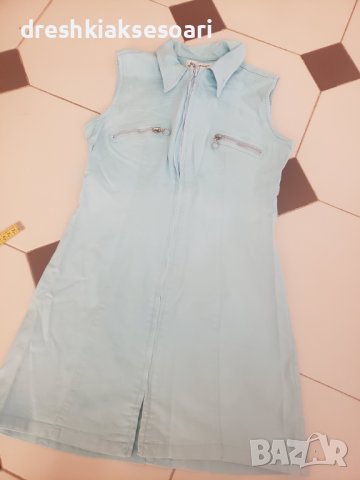 Дънкова Рокля и дънков топ небесно синьо Gabrini, снимка 1