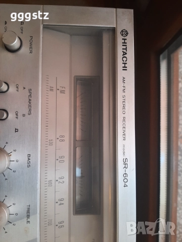Vintage 1979 Hitachi SR-604 Class G AM/FM Stereo Receiver Amplifier Japan, снимка 2 - Ресийвъри, усилватели, смесителни пултове - 52970576