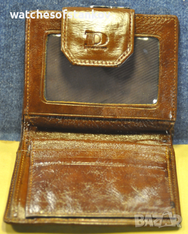 "D Collection" Genuine High Quality Brown Leather Wallet, снимка 10 - Портфейли, портмонета - 44756944