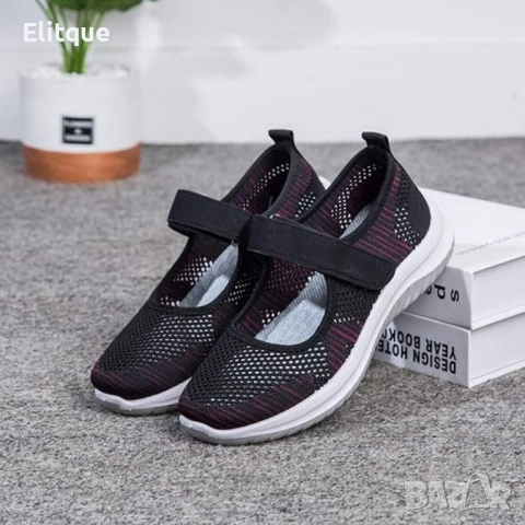 Освежаващ стил: Летни дамски мрежести обувки Sai в черно и бяло, размери: 36-41, снимка 4 - Други - 52888928