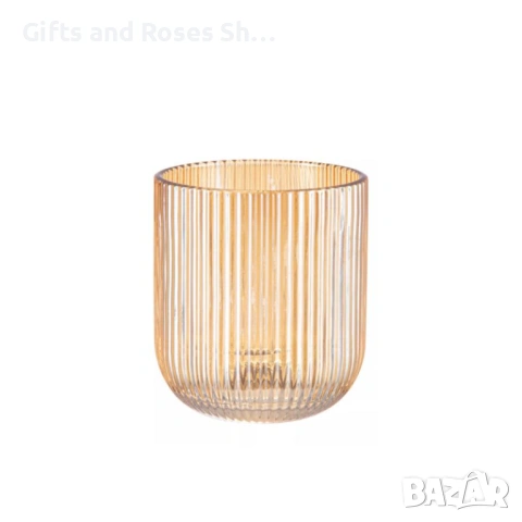 Нова серия чаши в кехлибарен цвят и релефно стъкло, снимка 2 - Чаши - 53896573