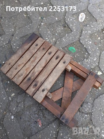 Соц.малко дървено столче, снимка 6 - Екипировка - 39562535