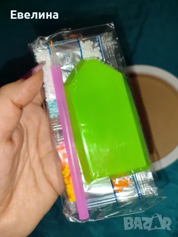 Детски диамантен гоблен Еднорог с пластмасова рамка, нов, снимка 10 - Гоблени - 48249821