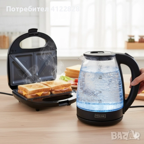 комплект тостер и електрическа кана