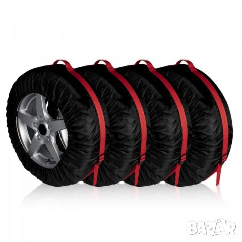4бр Комплект Непромокаеми Калъфи за Съхранение на Гуми за Автомобил 13"-16" цола, снимка 2 - Аксесоари и консумативи - 37835550