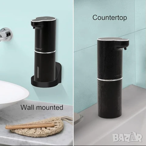 LAOPAO Автоматичен стенен дозатор за сапун със сензор 300 мл, снимка 3 - Други стоки за дома - 51004075