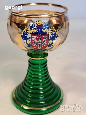 колекционерска немска чаша с позлата 