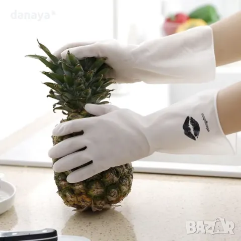 5383 Кухненски гумени ръкавици за миене и чистене, снимка 2 - Други - 47755761