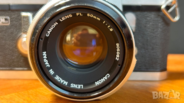 Фотоапарат Canon FT ql + обектив canon 1:1,8 , снимка 3 - Фотоапарати - 44740580