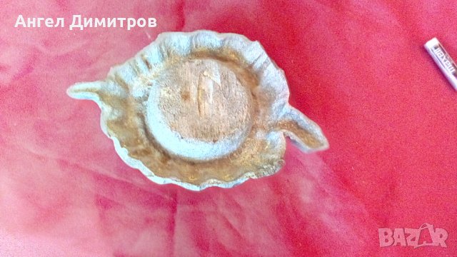 Страхотен калаен пепелник Костенурка , снимка 5 - Антикварни и старинни предмети - 37445294