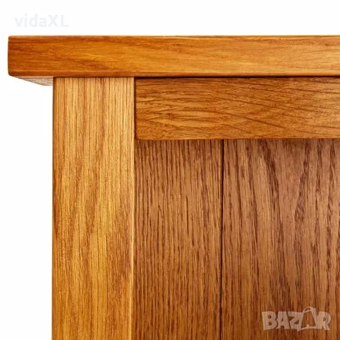 vidaXL Библиотека с 7 рафта, 60x22x200 см, дъбов масив, снимка 4 - Етажерки - 56146990