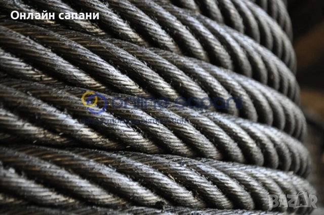 Гъвкаво стоманено въже 6X36WS с органична (конопена) сърцевина, снимка 4 - Други машини и части - 25860602