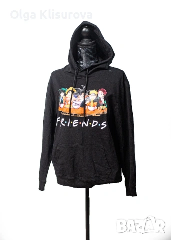 Аниме худи – “Friends” дизайн (Naruto, One Piece, Dragon Ball и др.)