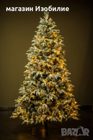Коледна елха с вградени лампички по връхчетата, снимка 4 - Декорация за дома - 52315195