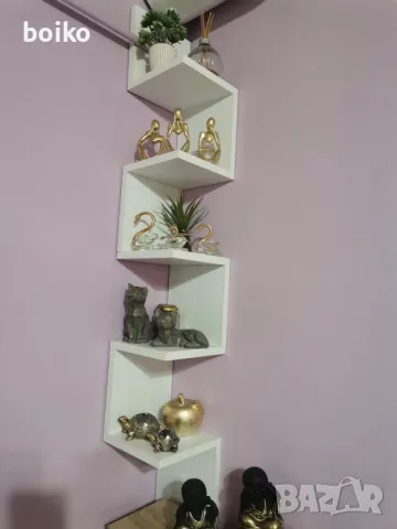 Етажерка от ПДЧ,бяла,с размери Ш.67/В.67/Д.15 см., снимка 7 - Декорация за дома - 48947891