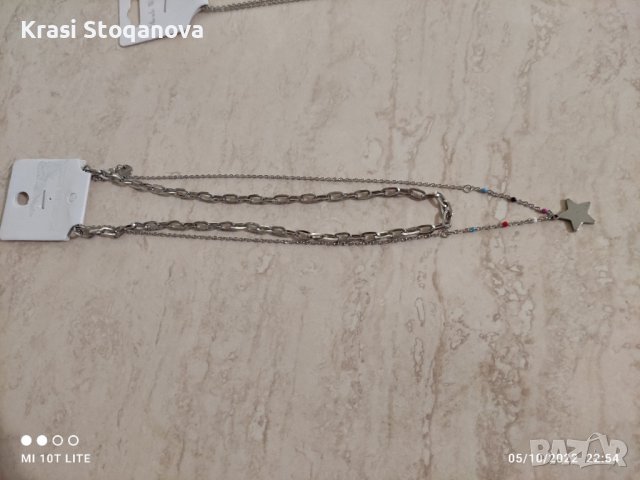 Дамски Двойни Бижута с Украшения - Неръждаема Стомана , снимка 9 - Бижутерийни комплекти - 38235446