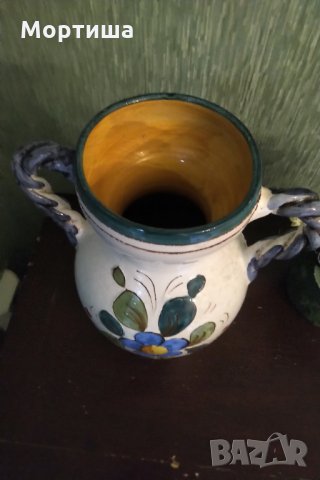 Антикварна ръчно изработена ваза , снимка 4 - Декорация за дома - 29684472
