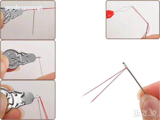 Комплект за шиене игли, конци, щипки, сантиметър, 46 артикула, снимка 4 - Други - 51916595