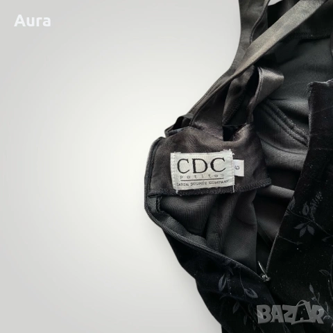 90s velvet dress , снимка 3 - Рокли - 54259632