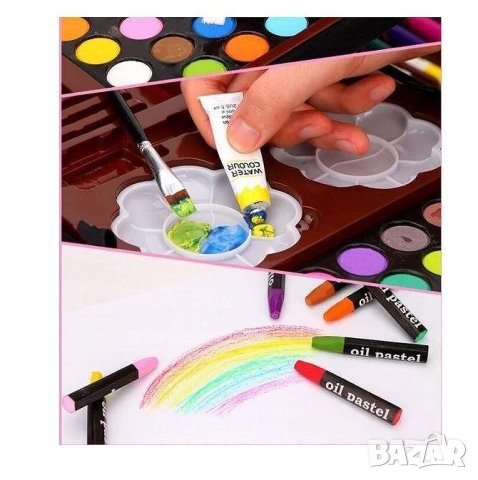 Комплект за рисуване и оцветяване в метален куфар Еднорог /145 части/., снимка 12 - Други игри - 42902376